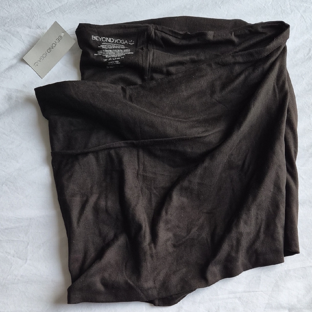 Beyond Yoga Women's Dark Brown Pencil Skirt